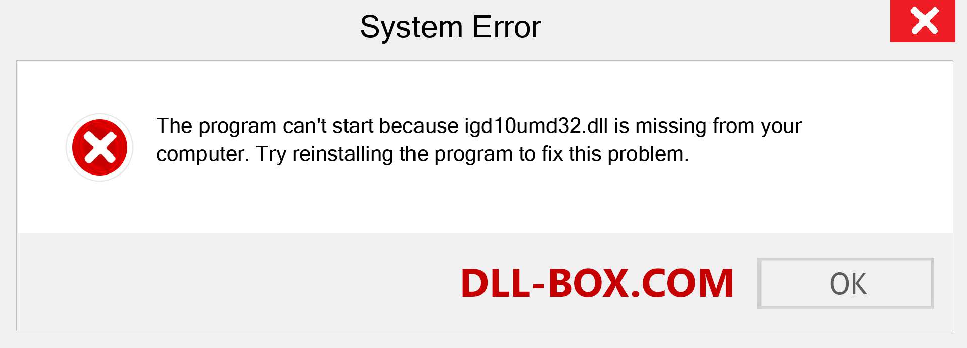 igd10umd32.dll file is missing?. Download for Windows 7, 8, 10 - Fix  igd10umd32 dll Missing Error on Windows, photos, images